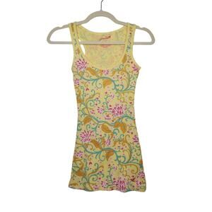 Vintage y2k Grane Tank Top Boho Floral Hollister Look Cami Shirt Nature Cottage